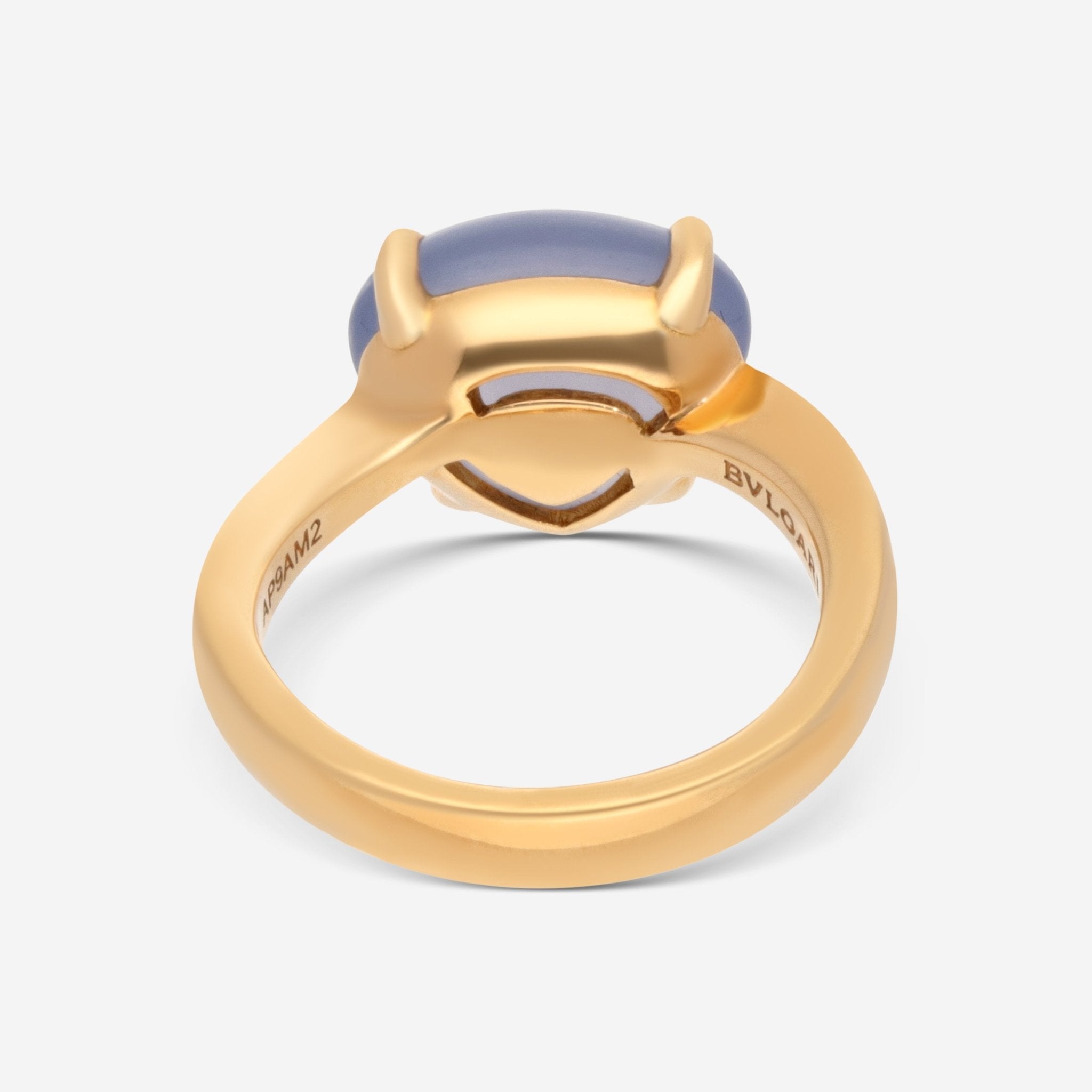 Bulgari Sassi 18K Yellow Gold Calcedonium Ring 346973 - THE SOLIST - Bulgari