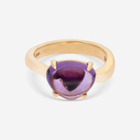 Bulgari Sassi 18K Yellow Gold Purple Amethyst Ring 346923 - THE SOLIST - Bulgari