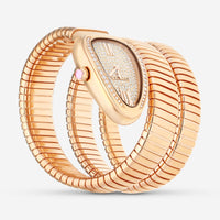 Bulgari Serpenti Tubogas 18k Rose Gold 35mm Quartz Ladies Watch 101956 - THE SOLIST - Bulgari