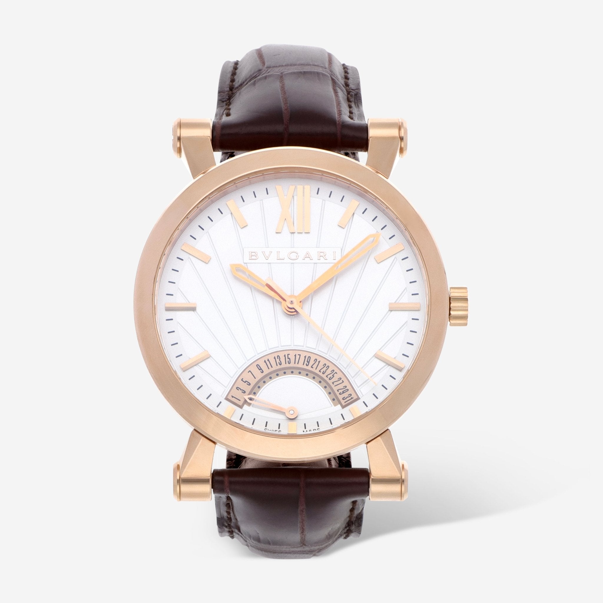 Bulgari Sotirio Bulgari Retrograde 18K Rose Gold 42mm Automatic Men's