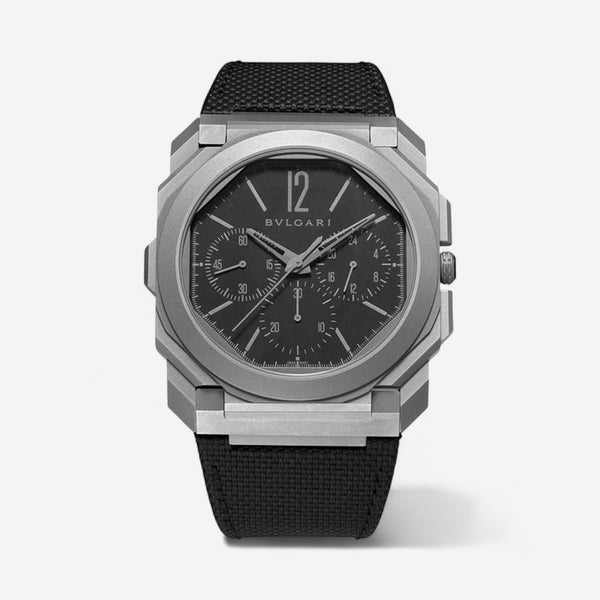 Bulgari Octo Finissimo Chrono GMT Titanium Automatic Men's Watch 103371 - THE SOLIST