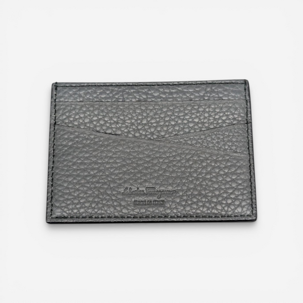 Salvatore Ferragamo Firenze Men's 698813 Dark Grey Wallet MSRP $280 - THE SOLIST