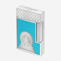 S.T. Dupont Ligne 2 Game of Thrones Icy Blue Palladium Plated Lacquer Lighter C16412