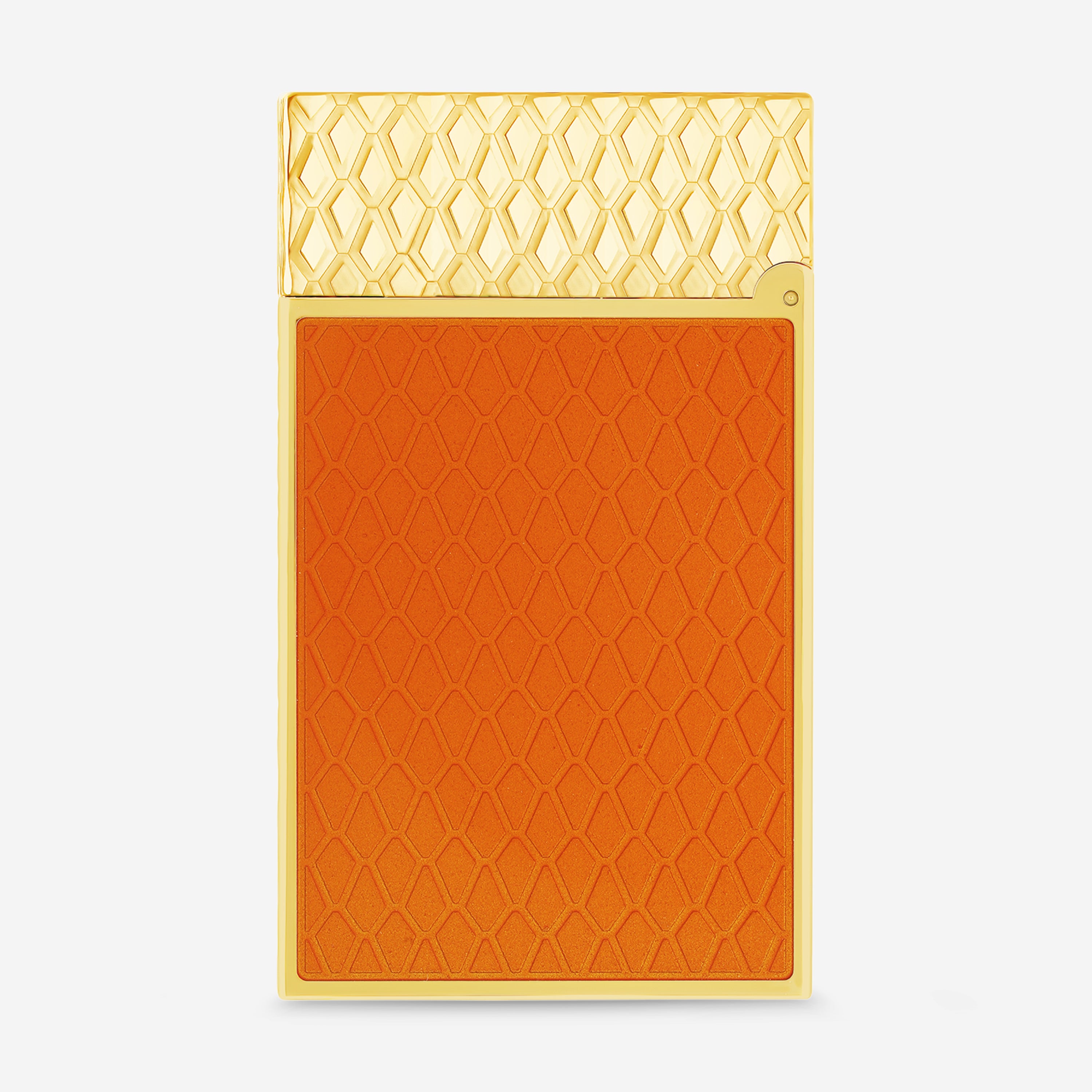 S.T. Dupont Ligne 2 Game of Thrones Fire Orange Yellow Gold Plated Lacquer Lighter C16413