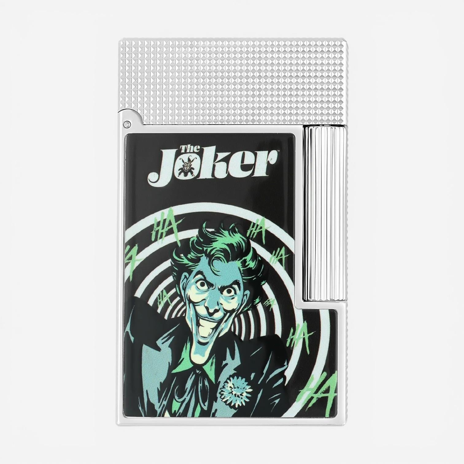 S.T. Dupont Ligne 2 Joker Limited Edition Silver Lacquered Lighter C16695