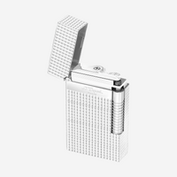 S.T. Dupont Le Grand Silver Diamond Head Lighter C23011