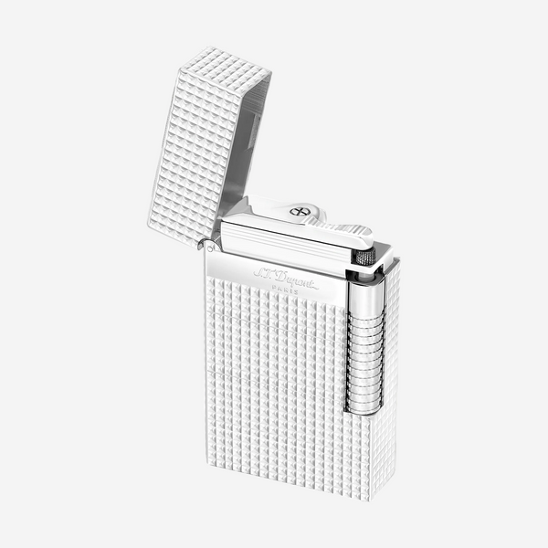 S.T. Dupont Le Grand Silver Diamond Head Lighter C23011