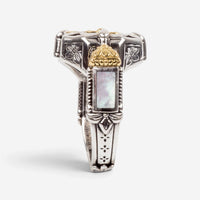 Konstantino Hestia Sterling Silver 18k Yellow Gold & MOP Ring Sz. 7 DMK2117-117-S7 - THE SOLIST