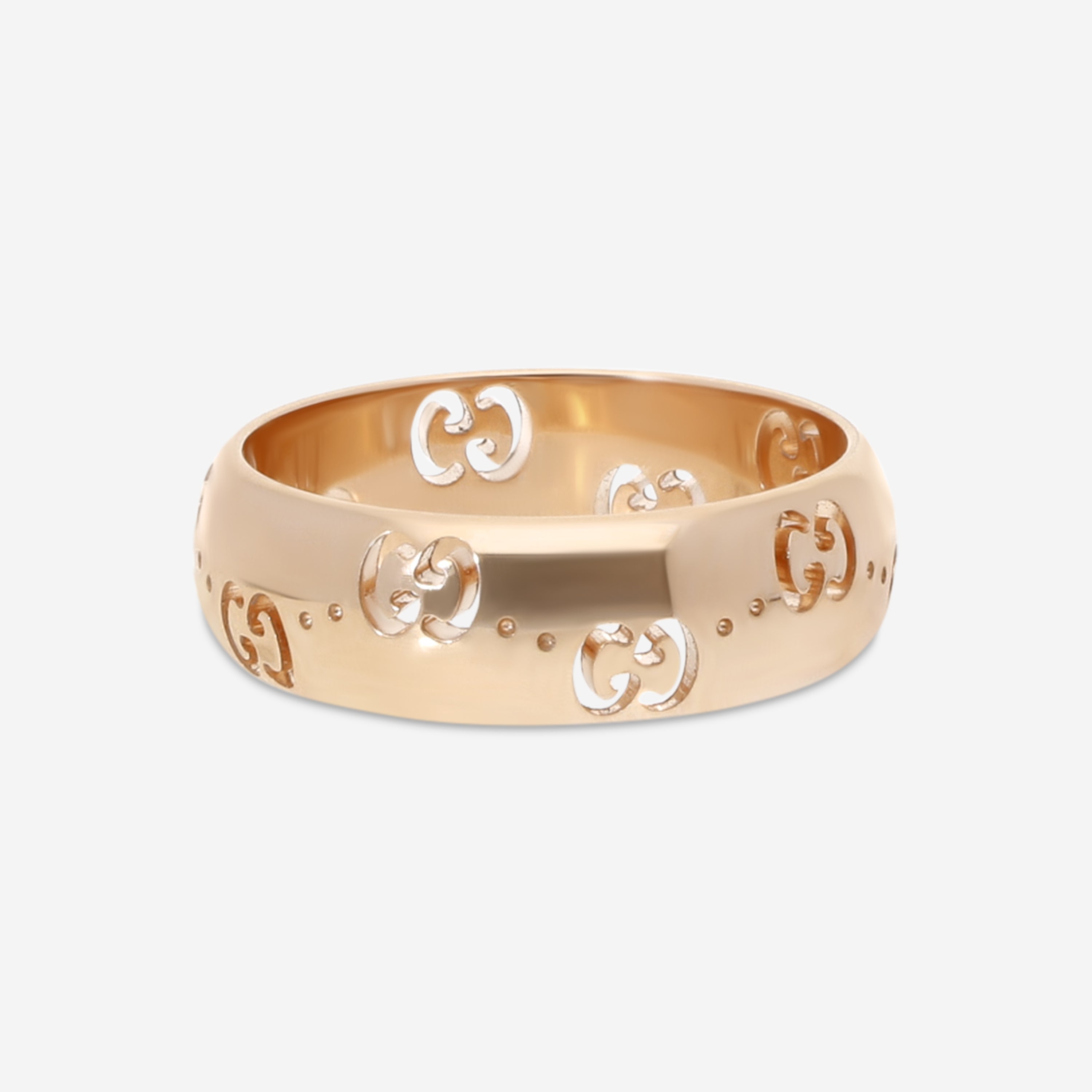 Icon 18K Rose Gold Band Ring YBC8043350020