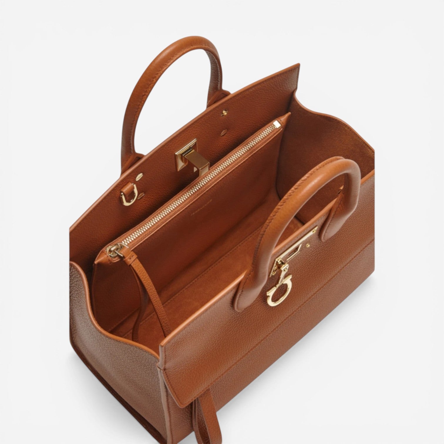 Salvatore Ferragamo Studio Women's 704210 Brown Tote MSRP $3250 - THE SOLIST