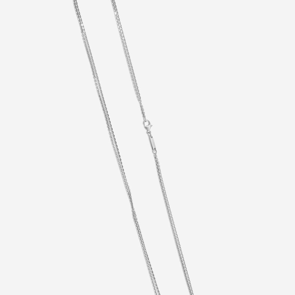 Chopard La Strada 18K White Gold Diamond Pendant Necklace 799402-1001