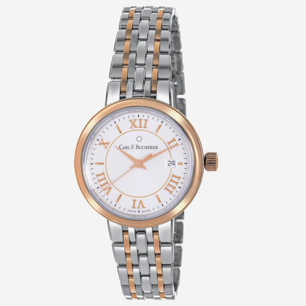 Carl F. Bucherer Adamavi Date 18K Rose Gold & Stainless Steel Quartz Women's Watch 00.10315.07.15.21 - THE SOLIST - Carl F. Bucherer