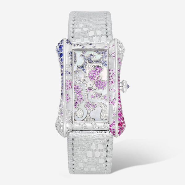 Carl F. Bucherer Alacria Royal Rose 18K White Gold Quartz Ladies Watch 00.10702.02.90.18 - THE SOLIST - Carl F. Bucherer