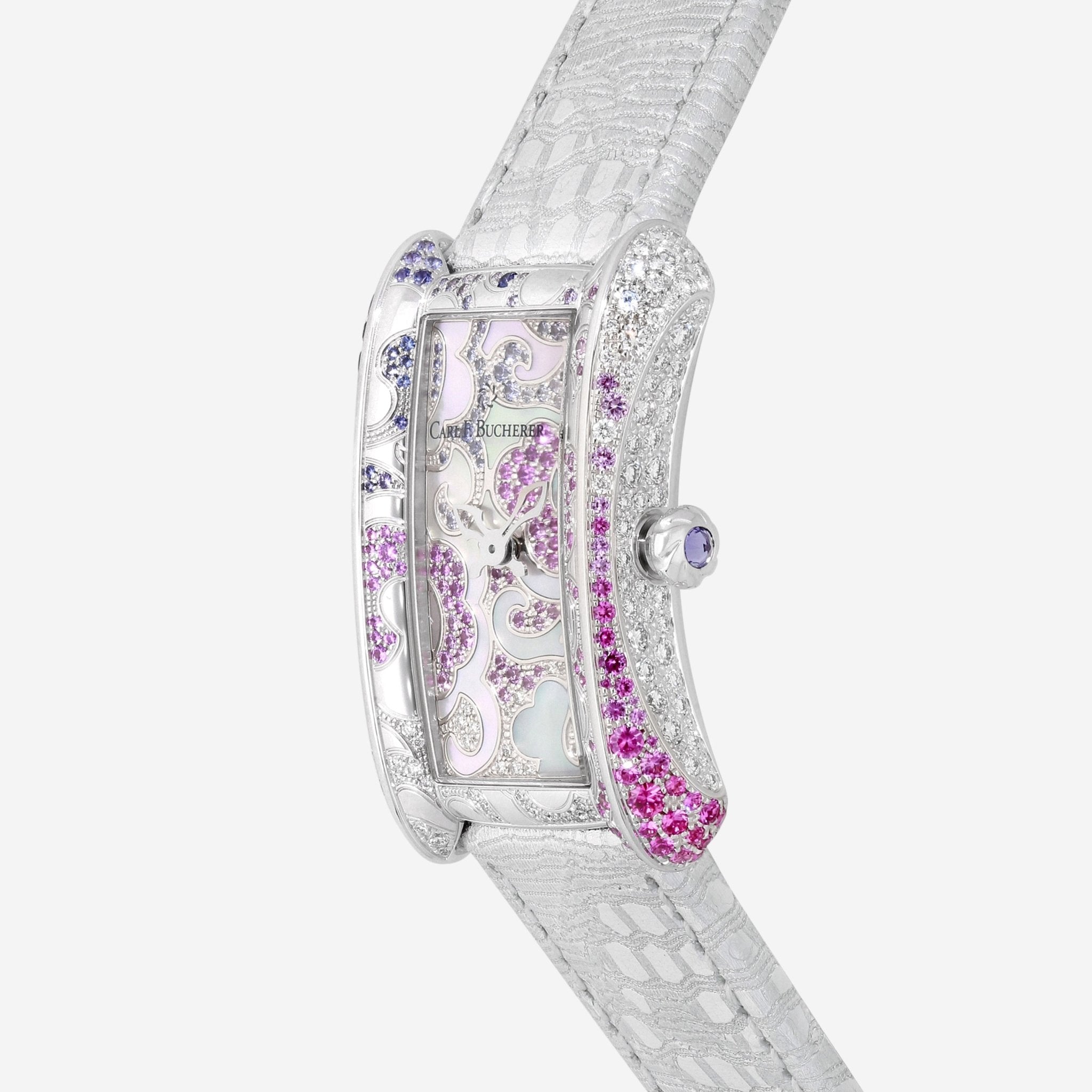 Carl F. Bucherer Alacria Royal Rose 18K White Gold Quartz Ladies Watch 00.10702.02.90.18 - THE SOLIST - Carl F. Bucherer