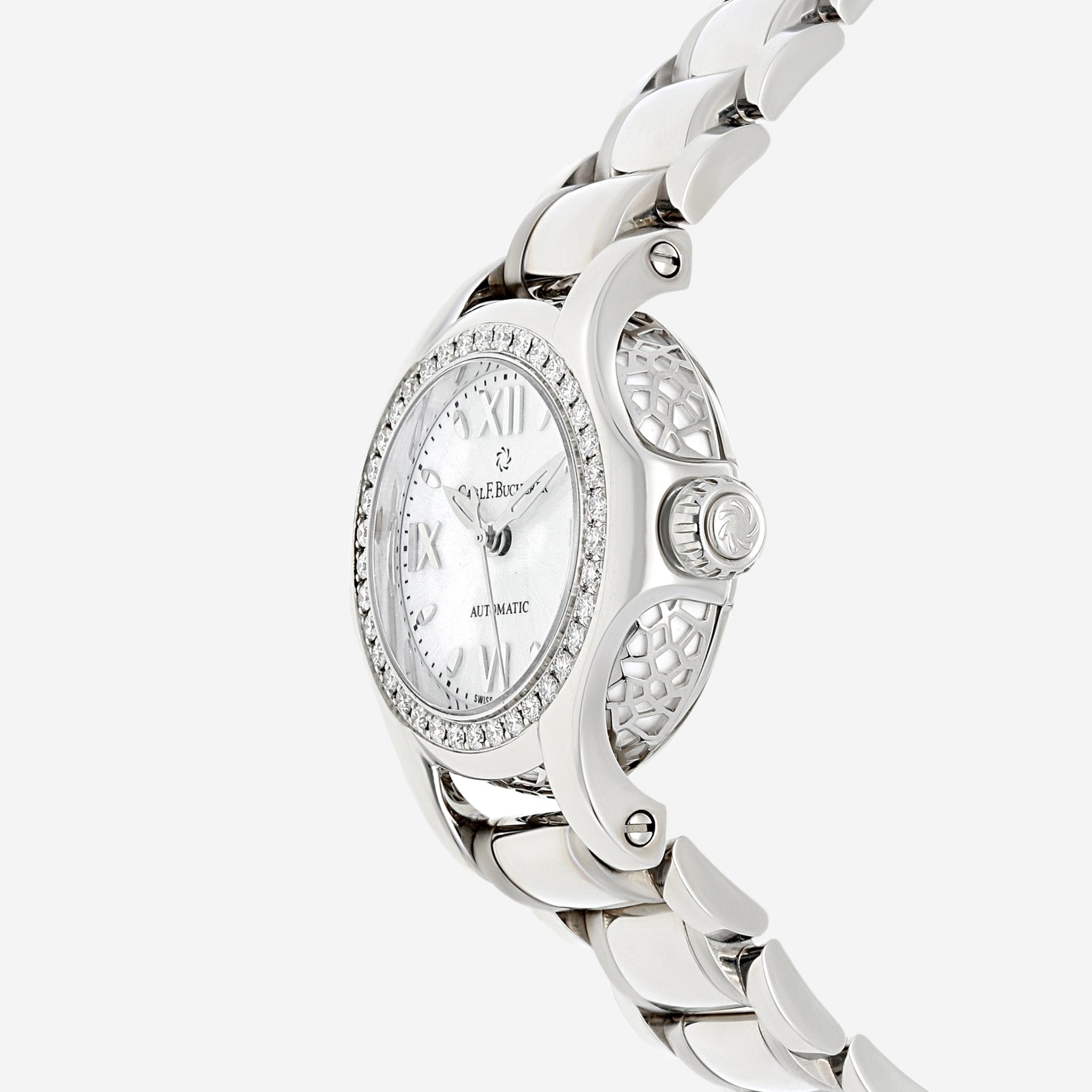 Carl F. Bucherer Pathos Queen Stainless Steel Diamond Automatic Ladies Watch 00.10551.08.25.31 - THE SOLIST - Carl F. Bucherer