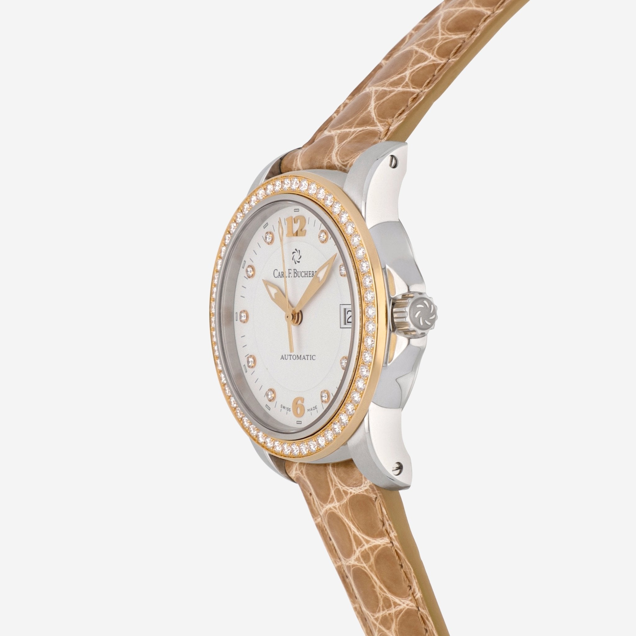 Carl F. Bucherer Patravi Autodate Diamond Automatic Ladies Watch 00.10622.06.24.11 - THE SOLIST - Carl F. Bucherer