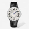 Cartier Ronde Louis 18K White Gold Diamond Manual Wind Unisex Watch WR007002