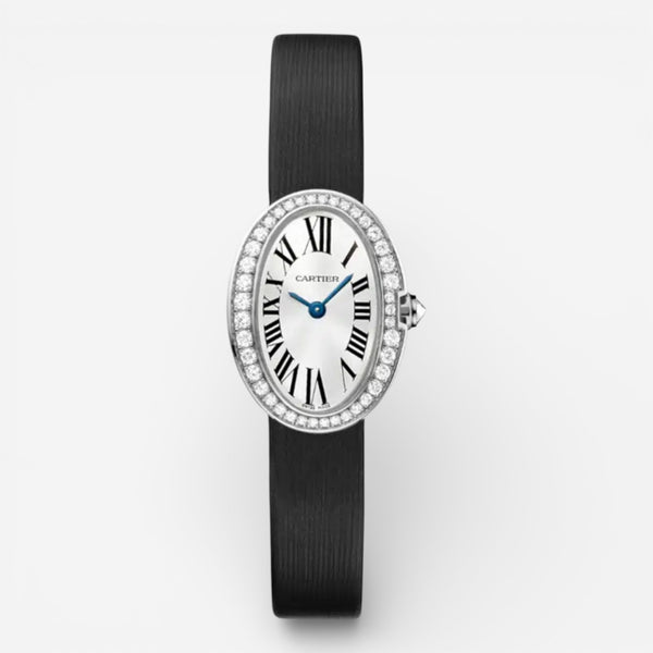 Cartier Mini Baignoire 18K White Gold Diamond Quartz Ladies Watch WB520027 - THE SOLIST