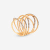 Casato 18K Rose Gold, Brown and White Diamond Highway Ring 391347 - THE SOLIST - Casato