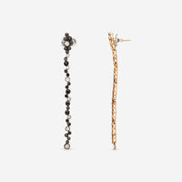 Casato 18K Yellow Gold, Black and White Diamond Duster Earrings 363653 - THE SOLIST - Casato