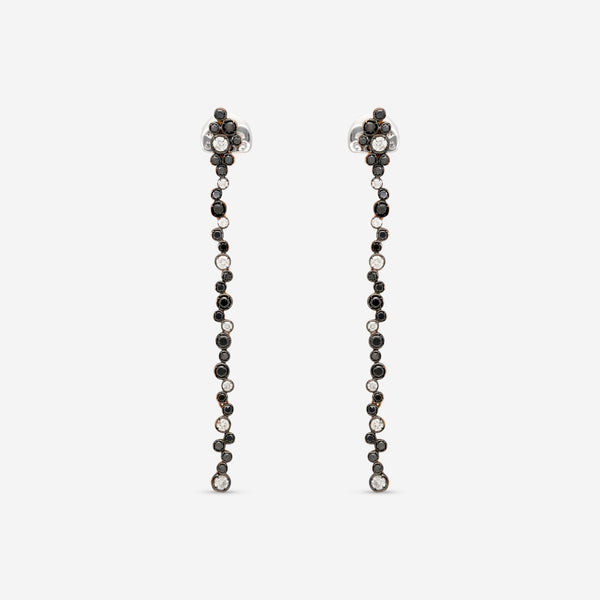 Casato 18K Yellow Gold, Black and White Diamond Duster Earrings 363653 - THE SOLIST - Casato