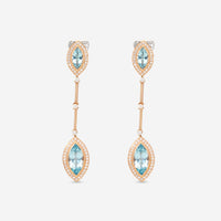 Casato 18K Yellow Gold, Topaz and Diamond 1.07ct. tw. Drop Earrings 98771 - THE SOLIST - Casato