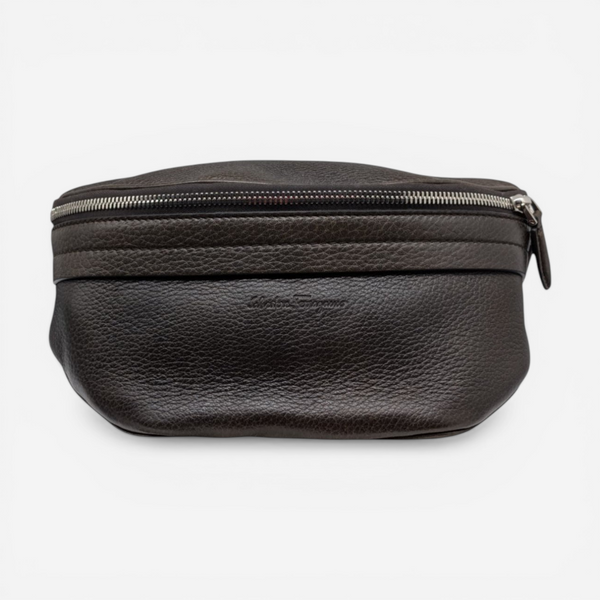 Salvatore Ferragamo Dynamo Men's 719746 Brown Belt Bag MSRP $990 - THE SOLIST