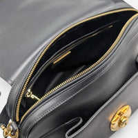 Salvatore Ferragamo Gancio 588521 Black Crossbody Bag MSRP $1825 - THE SOLIST