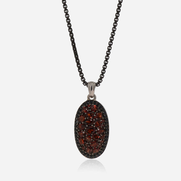 Charles Krypell Roxy Sterling Silver, Black Sapphire 0.62ct. tw. Pendant Necklace 4 - 600 - RXGAR - THE SOLIST - Charles Krypell