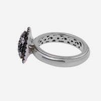 Charles Krypell Starlight Sterling Silver and Black and White Sapphire 0.94ct. tw. Ring Sz. 6.5 3 - 611 - STBSWS - THE SOLIST - Charles Krypell