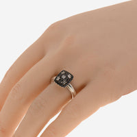 Charles Krypell Starlight Sterling Silver and Black and White Sapphire 0.94ct. tw. Ring Sz. 6.5 3 - 611 - STBSWS - THE SOLIST - Charles Krypell