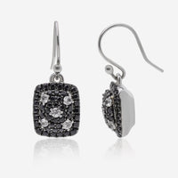 Charles Krypell Starlight Sterling Silver and Black and White Sapphire 1.75ct. tw. Drop Earrings 1 - 611 - STBSWS - THE SOLIST - Charles Krypell