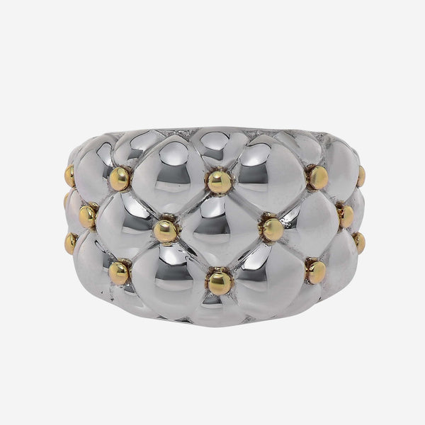 Charles Krypell Sterling Silver and 18K Yellow Gold Band Ring 3 - 6901 - TFSG - THE SOLIST - Charles Krypell