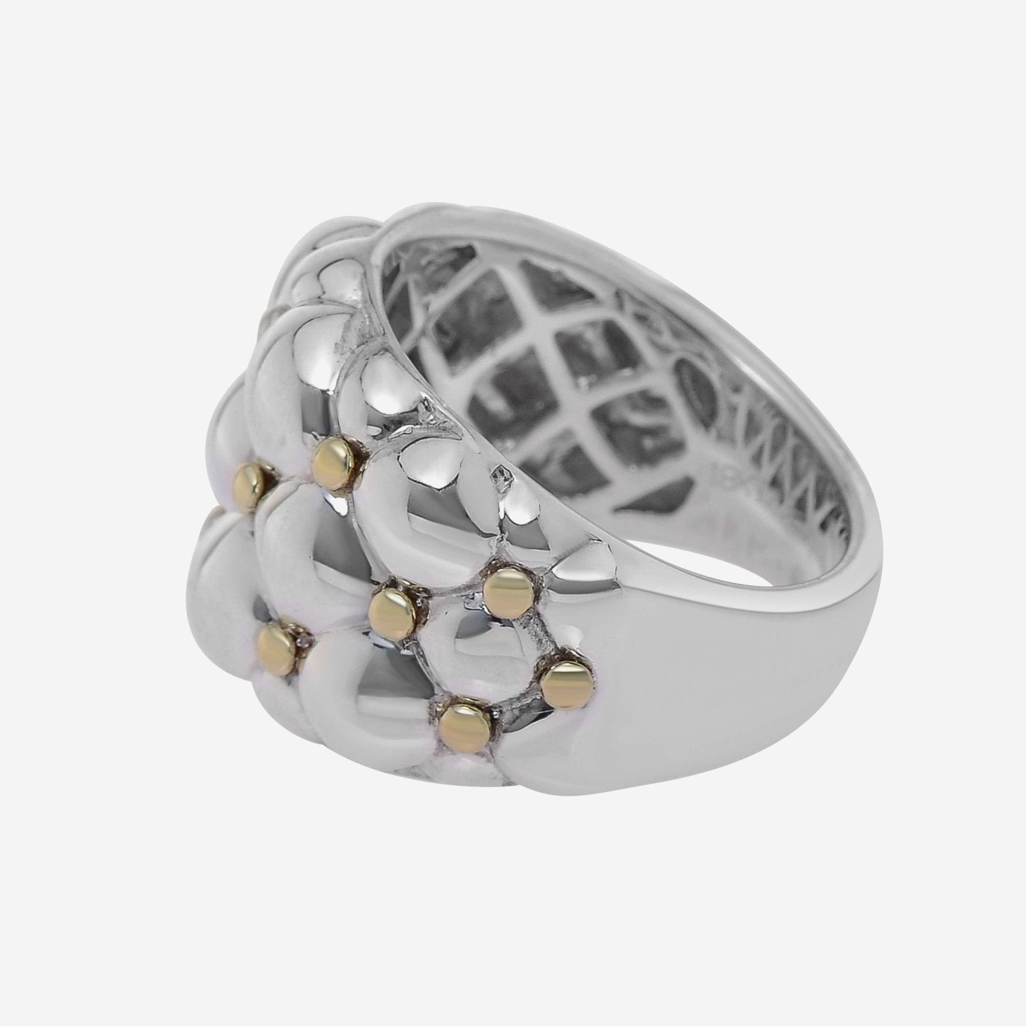 Charles Krypell Sterling Silver and 18K Yellow Gold Band Ring 3 - 6901 - TFSG - THE SOLIST - Charles Krypell