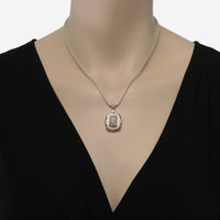 Charles Krypell Sterling Silver and 18k Yellow Gold, Brown and White Diamond 1.27ct. tw. Pendant Necklace 4 - 6442 - SBRP - THE SOLIST - Charles Krypell