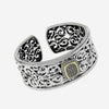 Charles Krypell Sterling Silver and Gold, Brown and White Diamond Cuff Bracelet 5 - 6657 - SBRP - THE SOLIST - Charles Krypell