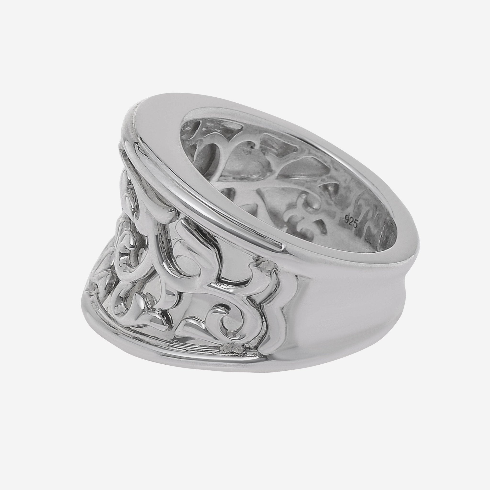 Charles Krypell Sterling Silver Arabasque Band Ring 3 - 6976 - ils - THE SOLIST - Charles Krypell