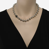 Charles Krypell Sterling Silver, Black Sapphire 2.09ct. tw. Collar Necklace 4 - 6823 - SBS - THE SOLIST - Charles Krypell