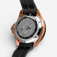 Edox Neptunian Rose Gold PVD Automatic Men's Watch 80120-37RNNCA-NIR - THE SOLIST