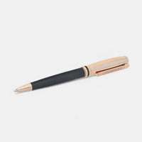 Chopard Brescia Black Leather Rose Gold-Plated Metal Ballpoint Pen 95013-0388