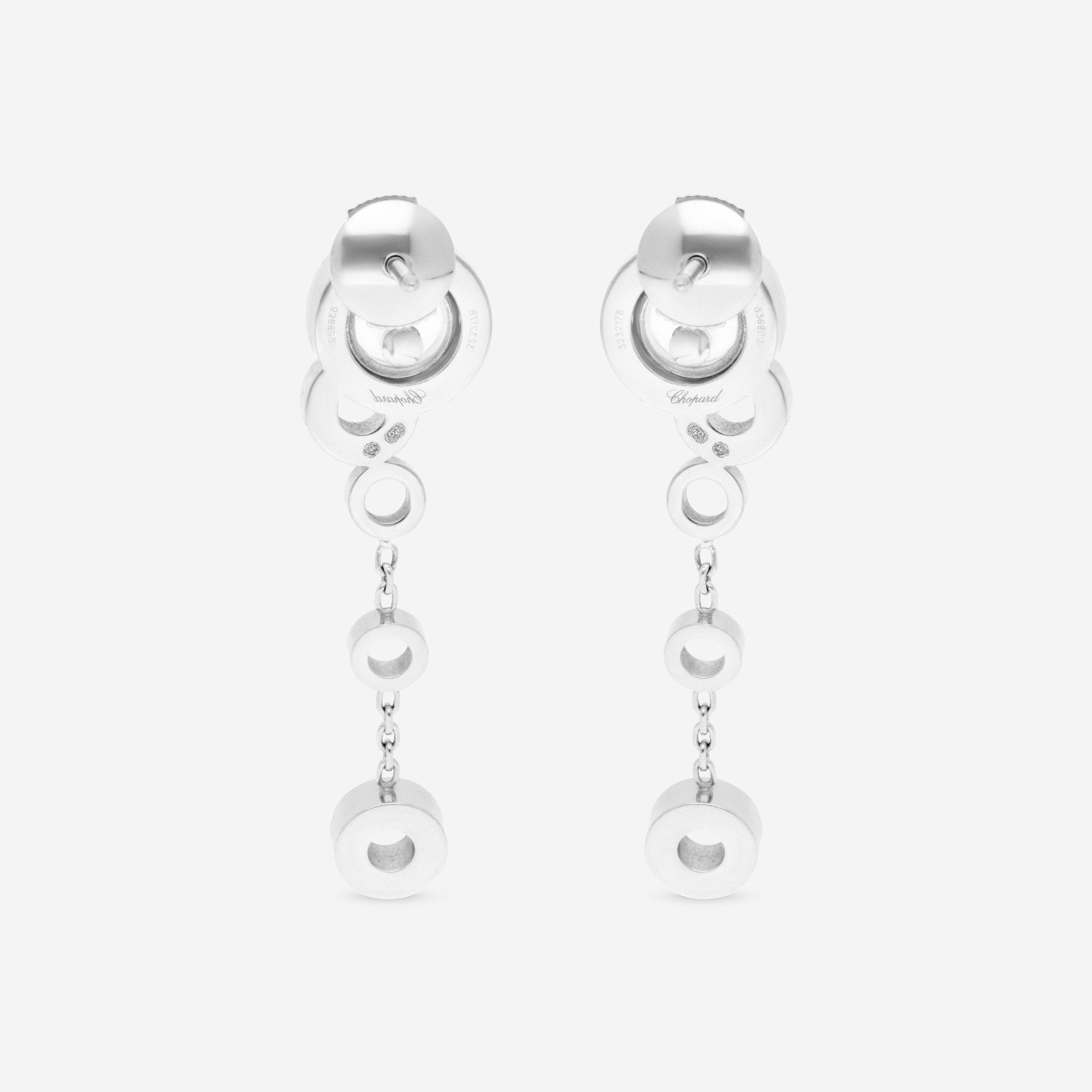 Chopard Happy Bubbles 18K White Gold Diamond Drop Earrings 836982 - 1001 - THE SOLIST - Chopard