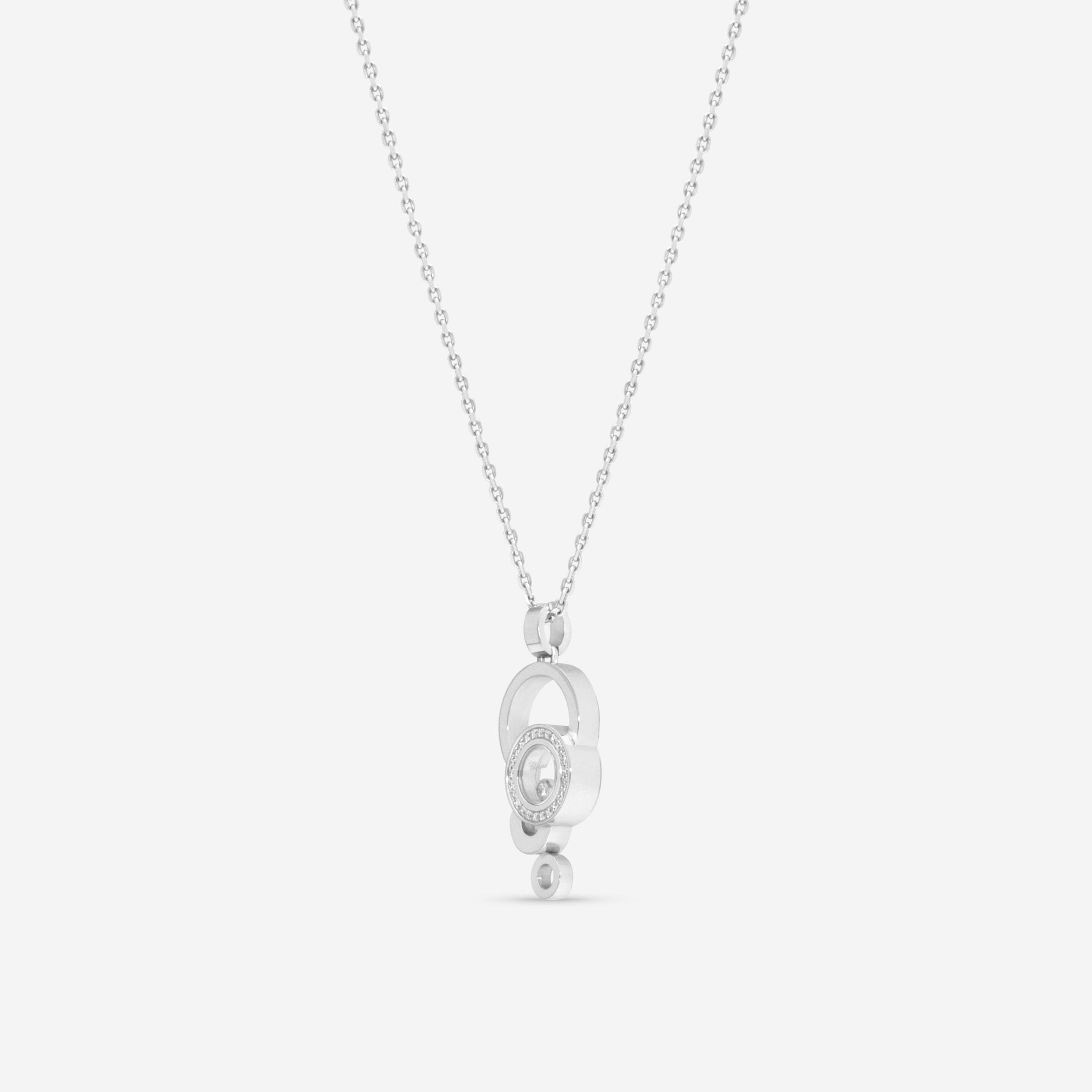 Chopard Happy Bubbles 18K White Gold Diamond Pendant Necklace 796983 - 1001 - THE SOLIST - Chopard