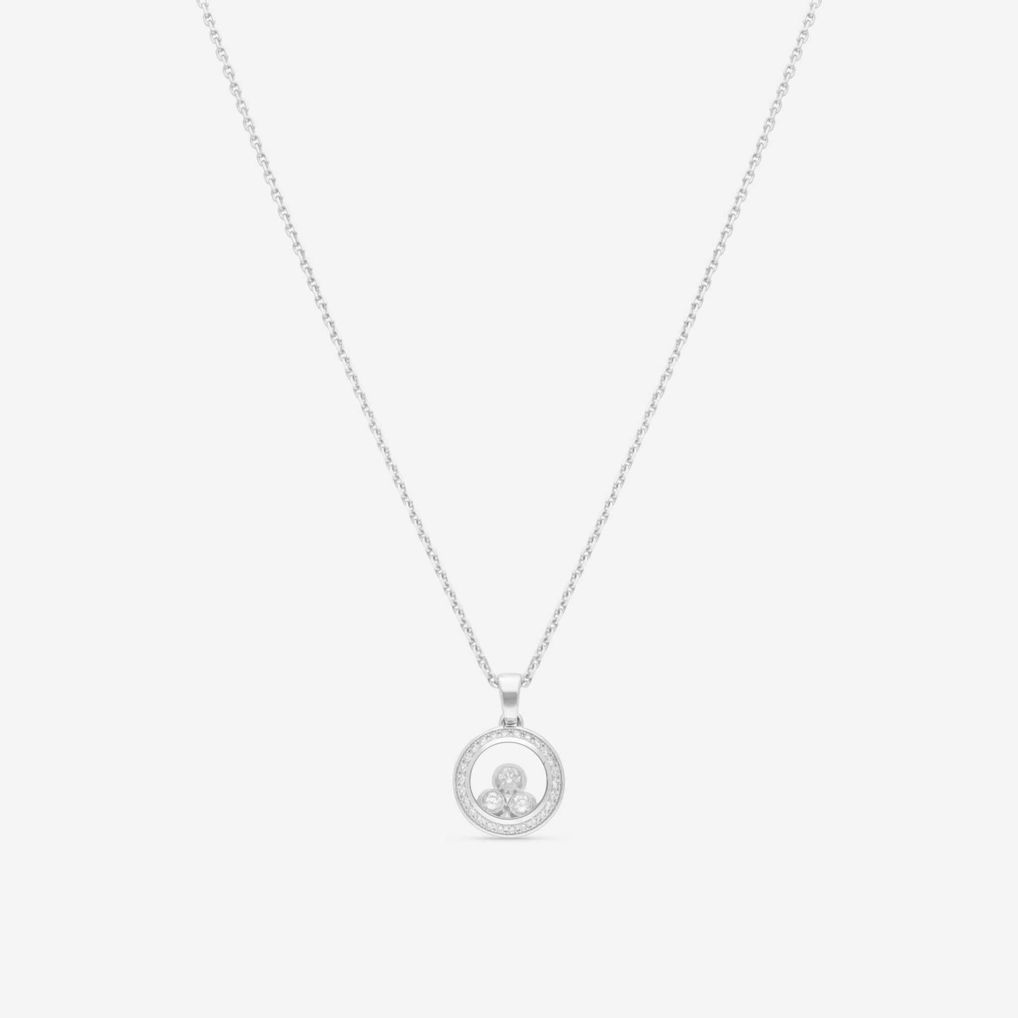 Chopard Happy Curves 18K White Gold Diamond Pendant Necklace 799562 - 1003 - THE SOLIST - Chopard