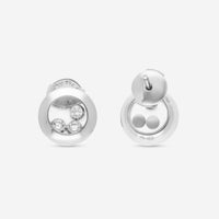 Chopard Happy Curves 18K White Gold Diamond Stud Earrings 839562 - 1001 - THE SOLIST - Chopard