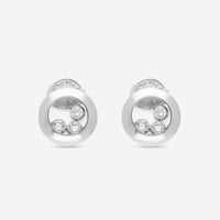 Chopard Happy Curves 18K White Gold Diamond Stud Earrings 839562 - 1001 - THE SOLIST - Chopard