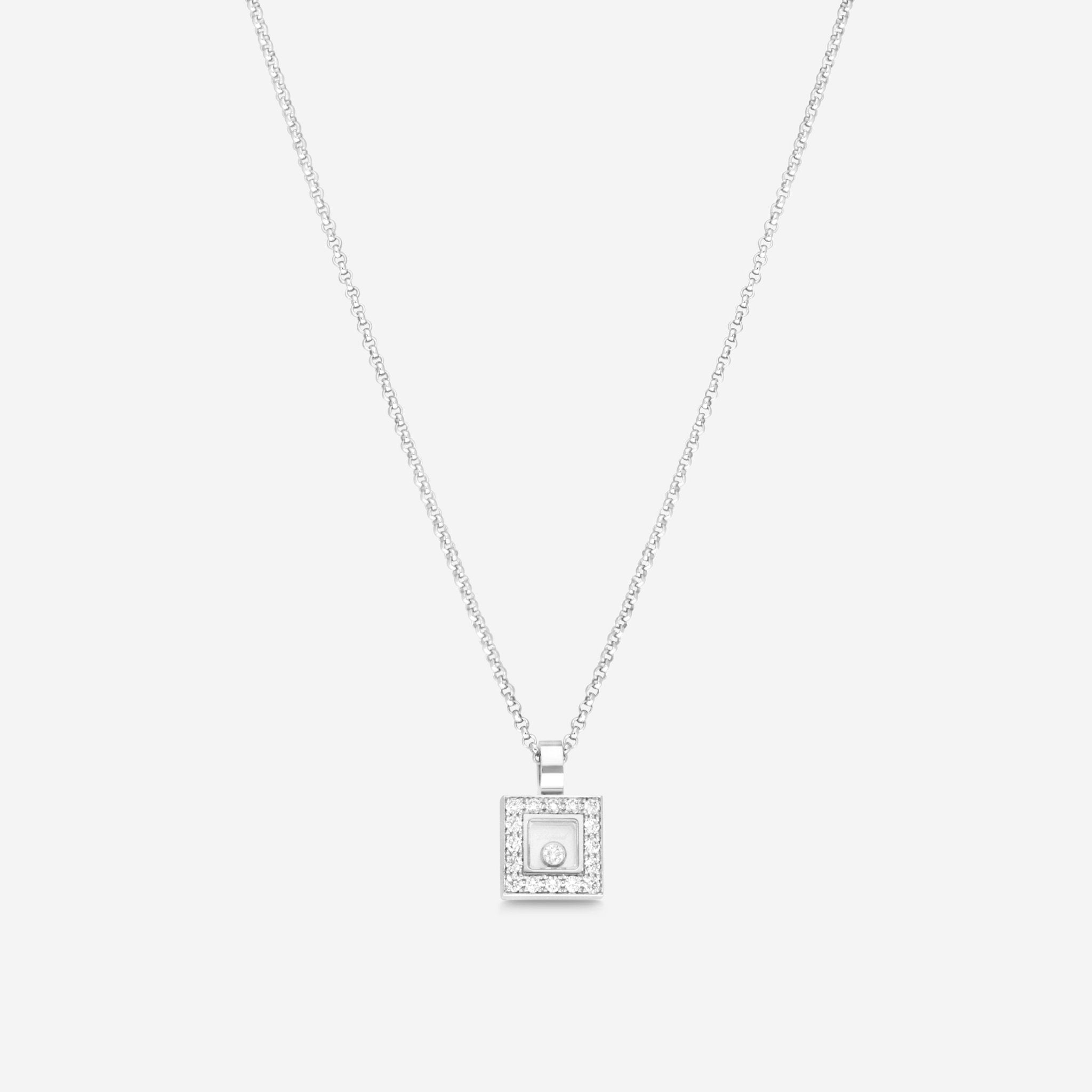 Chopard Happy Diamonds 18K White Gold Diamond Pendant Necklace 792896 - 1001 - THE SOLIST - Chopard