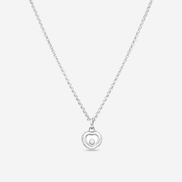 Chopard Happy Diamonds 18K White Gold Diamond Pendant Necklace 799008 - 100 - THE SOLIST - Chopard