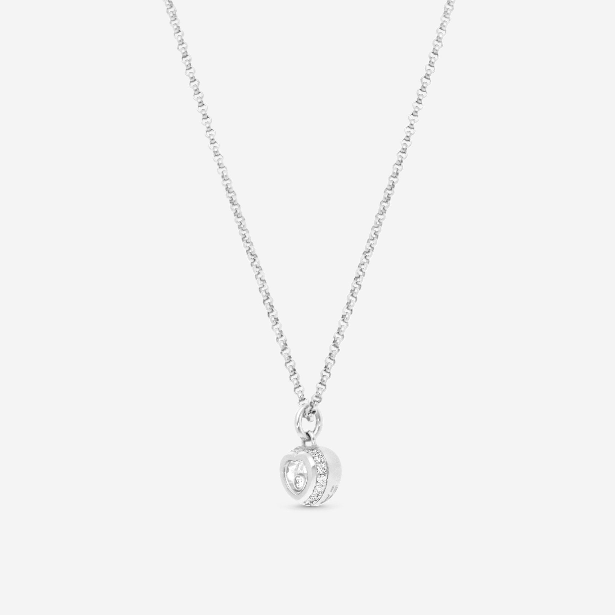 Chopard Happy Diamonds 18K White Gold Diamond Pendant Necklace 799008 - 100 - THE SOLIST - Chopard