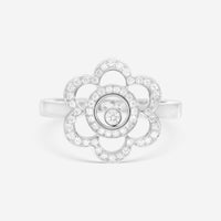 Chopard Happy Diamonds 18K White Gold Diamond Ring 826719 - 1001 - THE SOLIST - Chopard