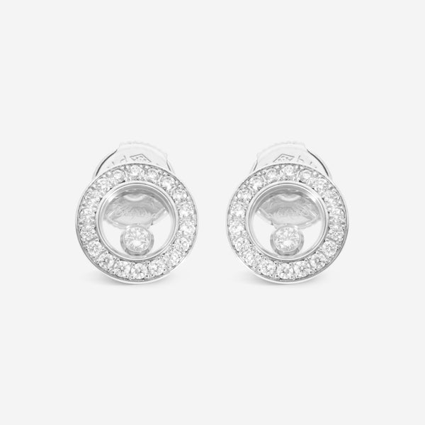 Chopard Happy Diamonds Icons 18K White Gold Diamond Stud Earrings 83A017 - 1201 - THE SOLIST - Chopard